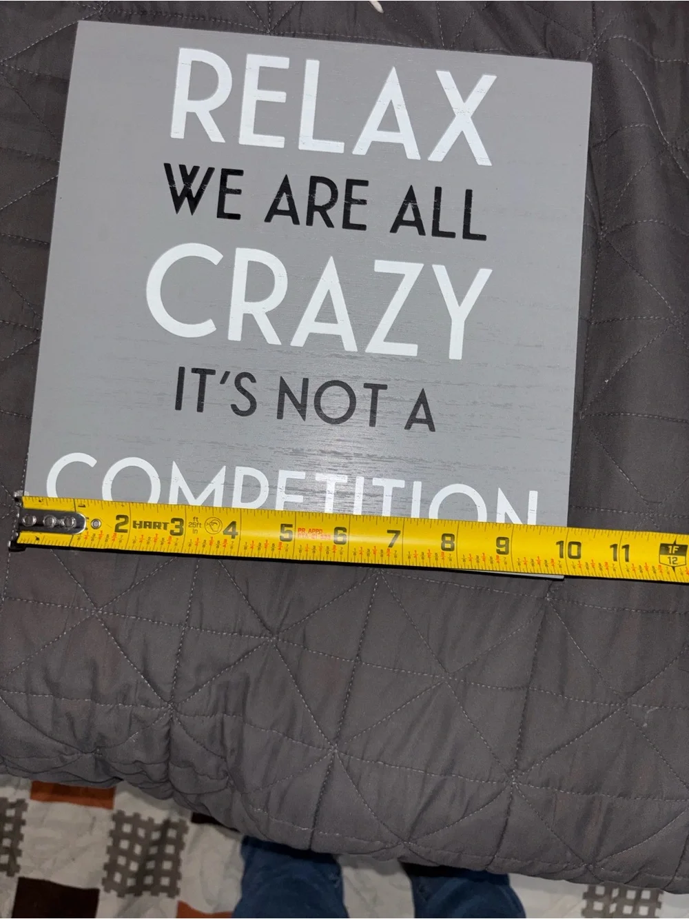 Block picture with funny saying (NWT)